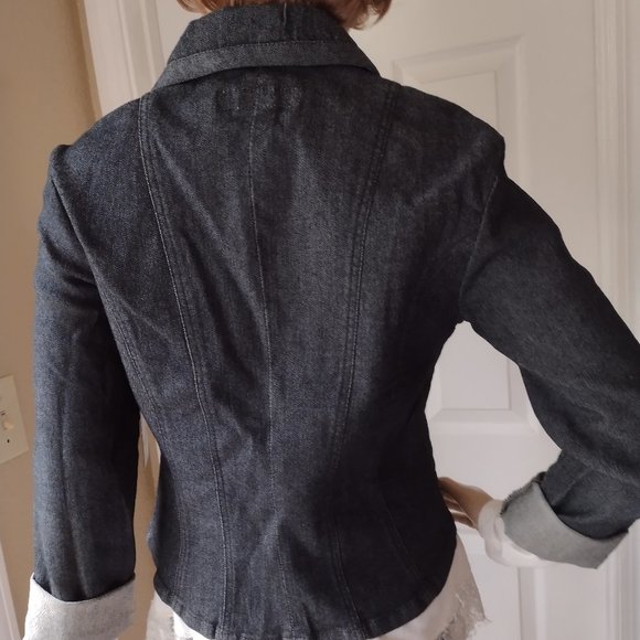 Baccini | Jackets & Coats | Nwt Baccini Stretch Denim Jacket With 34 ...